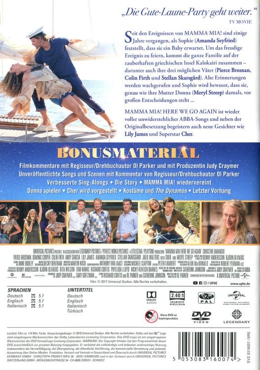 Produktbild: Mamma Mia! Here We Go Again
