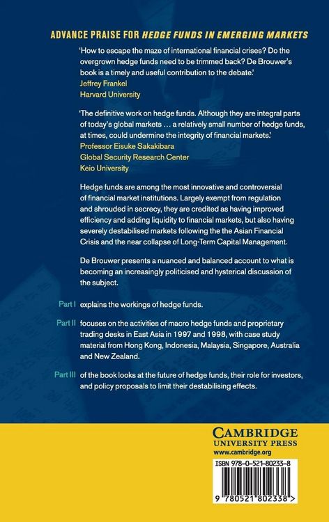 Produktbild: Hedge Funds in Emerging Markets