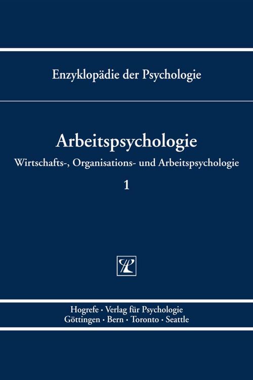 Produktbild: Arbeitspsychologie