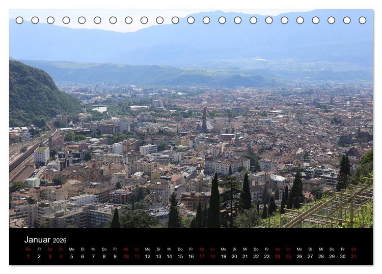 Produktbild: Bozen 2026 (Tischkalender 2026 DIN A5 quer), CALVENDO Monatskalender