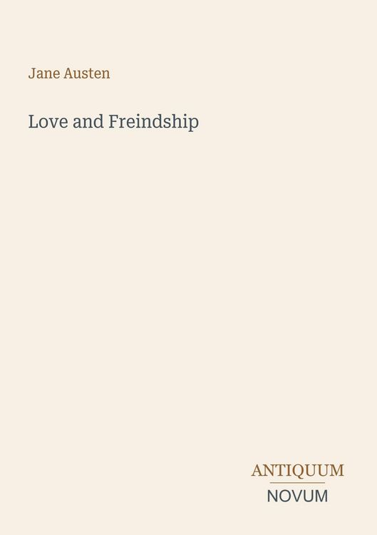 Produktbild: Love and Freindship