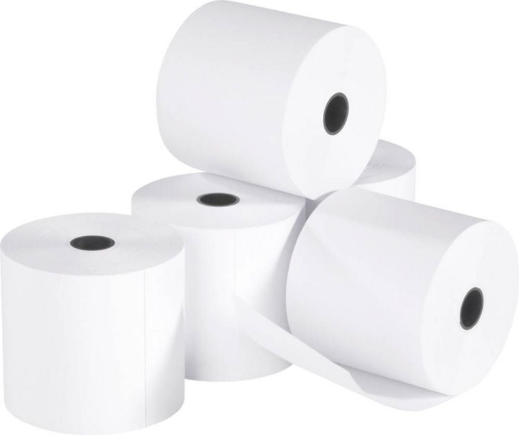 Produktbild: Additions-Rolle f&uuml;r druckende Tischrechner, Papierrolle 57 mm, 5 St&uuml;ck