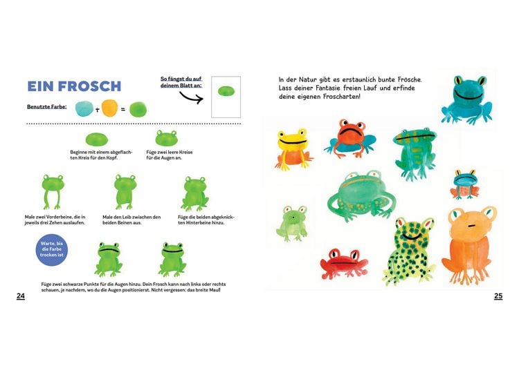 Produktbild: Wasserfarben-Spa&szlig;: Tiere malen. Mit wenigen Pinselstrichen. F&uuml;r Aquarell- und Wasserfarben.