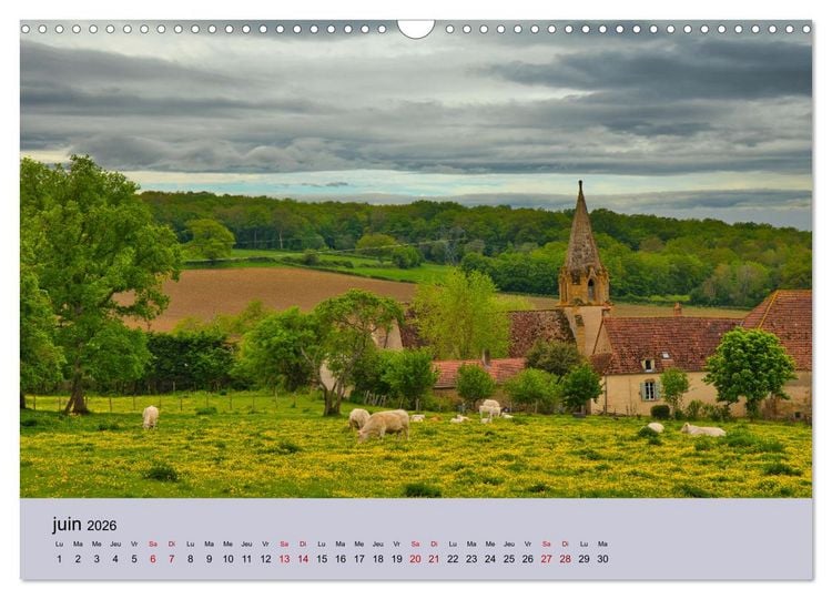 Produktbild: Moments dans le Morvan (Calendrier mural 2026 DIN A3 vertical), CALVENDO calendrier mensuel
