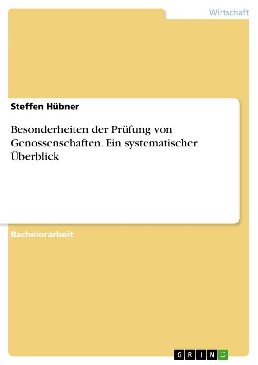 Produktbild: Besonderheiten der Pr&uuml;fung von Genossenschaften. Ein systematischer &Uuml;berblick