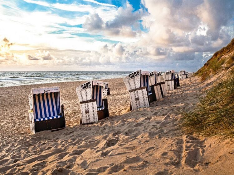 Produktbild: CALVENDO Puzzle Strandblick auf Sylt | 1000 Teile Lege-Gr&ouml;&szlig;e 64x48cm Foto-Puzzle f&uuml;r gl&uuml;ckliche Stunden
