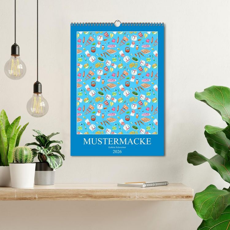 Produktbild: MUSTERMACKE (Wandkalender 2026 DIN A3 hoch), CALVENDO Monatskalender