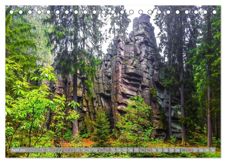 Produktbild: Wandern im Erzgebirge (Tischkalender 2026 DIN A5 quer), CALVENDO Monatskalender