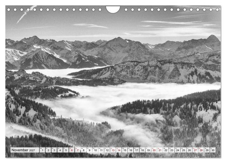 Produktbild: Traumhafte Allg&auml;uer Alpen (Wandkalender 2027 DIN A4 quer), CALVENDO Monatskalender