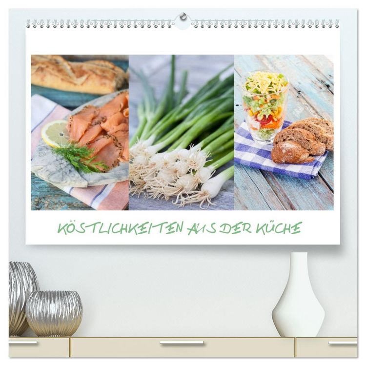 Produktbild: K&ouml;stlichkeiten aus der K&uuml;che (hochwertiger Premium Wandkalender 2026 DIN A2 quer), Kunstdruck in Hochglanz