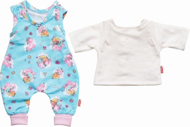 Produktbild: Heless - Puppen- Strampler Einhorn Emil Fee Emma mit T-Shirt, Gr. 28-35 cm