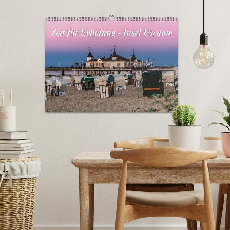 Produktbild: Zeit f&uuml;r Erholung - Insel Usedom / Geburtstagskalender (Wandkalender 2026 DIN A3 quer), CALVENDO Monatskalender