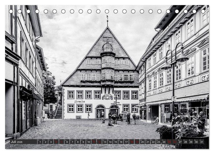Produktbild: Ein Blick auf Osterode am Harz (Tischkalender 2026 DIN A5 quer), CALVENDO Monatskalender