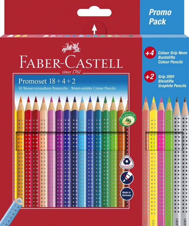 Produktbild: Faber-Castell Buntstifte Colour Grip, 24er Set