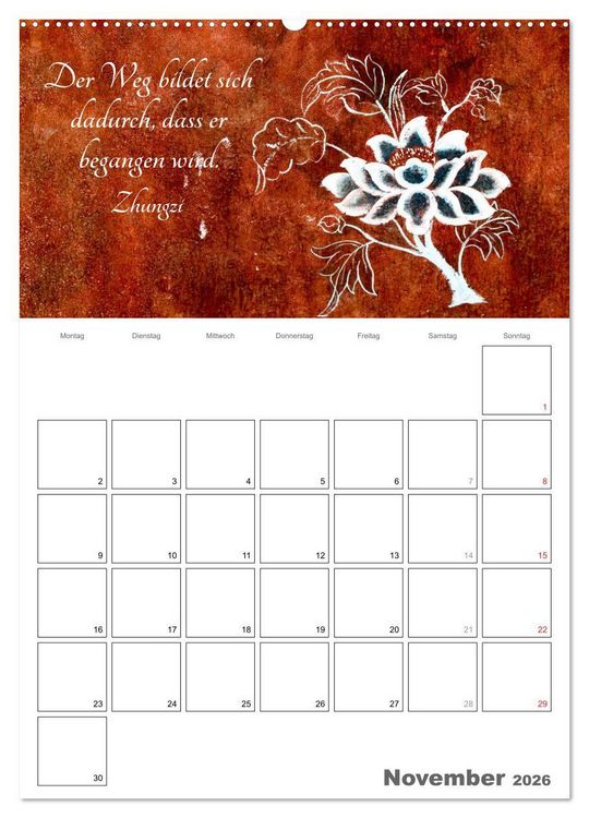 Produktbild: Harmonie und Freude Buddhistische Weisheiten 2026 (Wandkalender 2026 DIN A2 hoch), CALVENDO Monatskalender