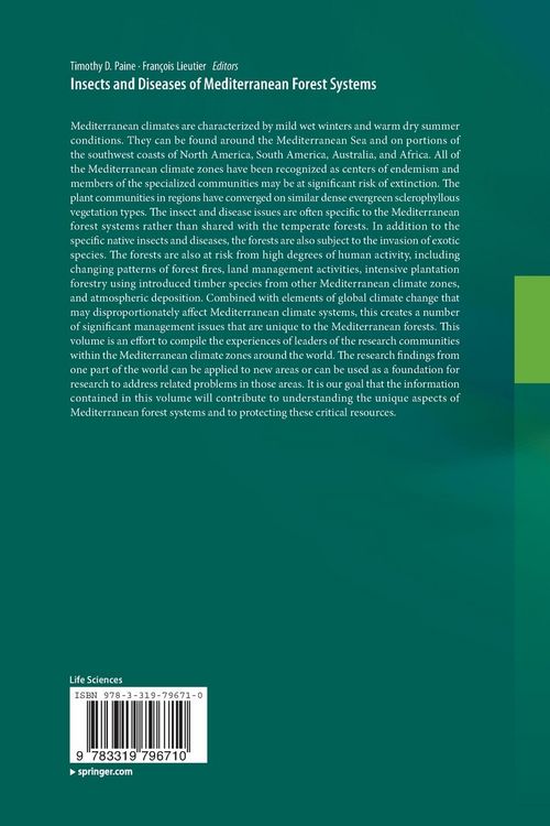 Produktbild: Insects and Diseases of Mediterranean Forest Systems