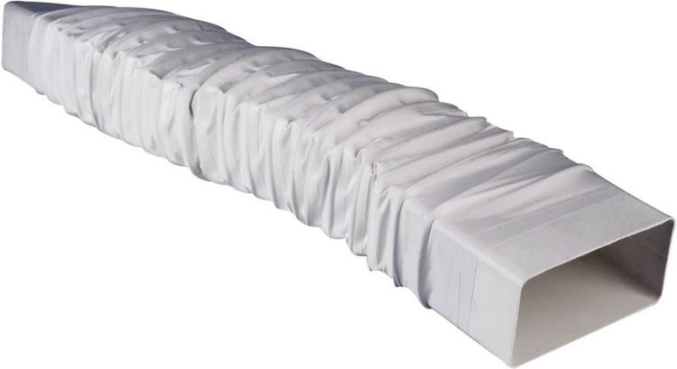Produktbild: Wallair N15898 Flachkanal-L&uuml;ftungssystem 150 Flexibler Vierkantrohr-Adapter