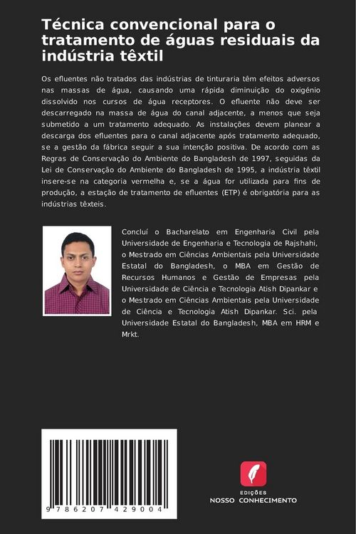 Produktbild: T&eacute;cnica convencional para o tratamento de &aacute;guas residuais da ind&uacute;stria t&ecirc;xtil