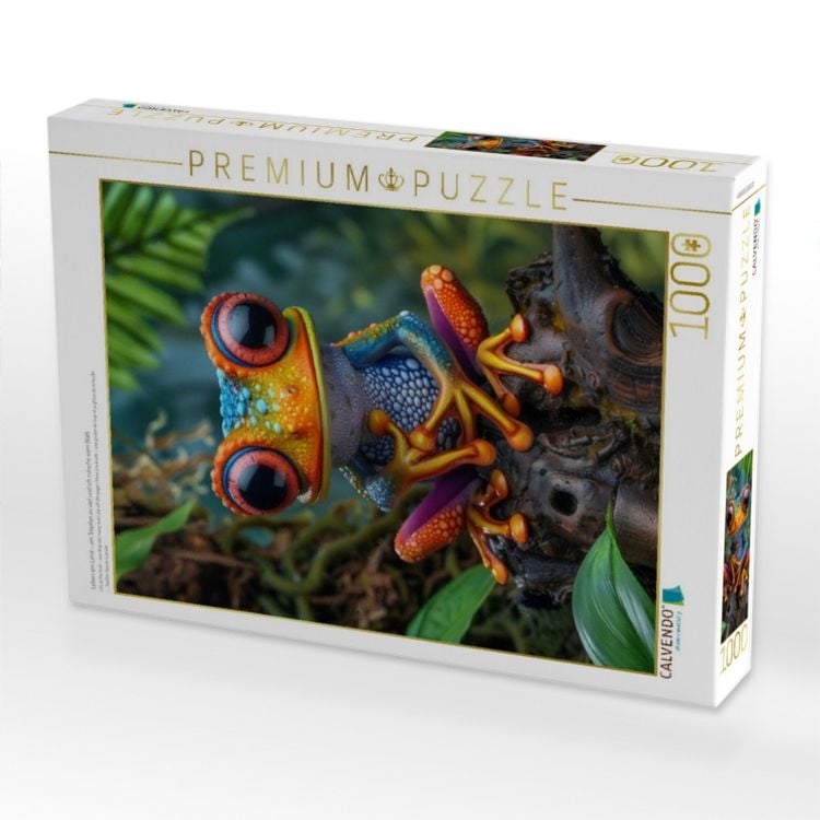 Produktbild: CALVENDO Puzzle Leben am Limit - ein Tropfen zu viel und ich rutsche vom Blatt | 1000 Teile Lege-Gr&ouml;&szlig;e 64x48cm Foto-Puzzle f&uuml;r gl&uuml;ckliche Stunden