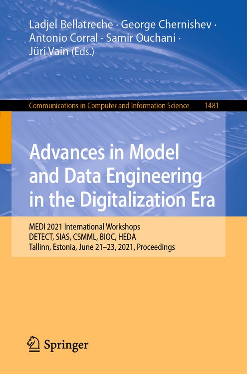 Produktbild: Advances in Model and Data Engineering in the Digitalization Era