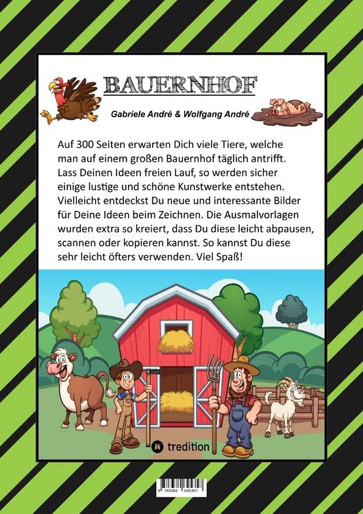 Produktbild: MEGA MALBUCH - LUSTIGE MOTIVE - K&Uuml;HE - RINDER - SCHWEINE - H&Uuml;HNER - HASEN - ENTEN - BAUERN - TRAKTOREN - V&Ouml;GEL - INSEKTEN - GEM&Uuml;SE - PFLANZEN