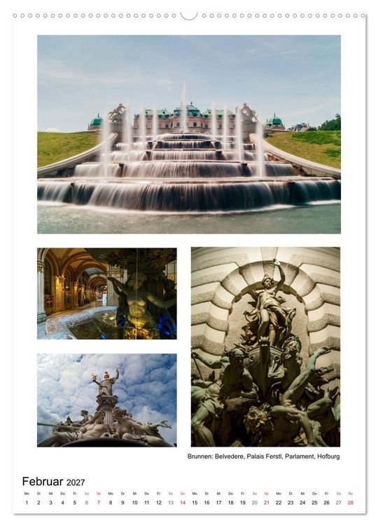 Produktbild: Verborgen in Wien (hochwertiger Premium Wandkalender 2027 DIN A2 hoch), Kunstdruck in Hochglanz