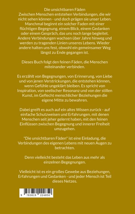 Produktbild: Die unsichtbaren F&auml;den