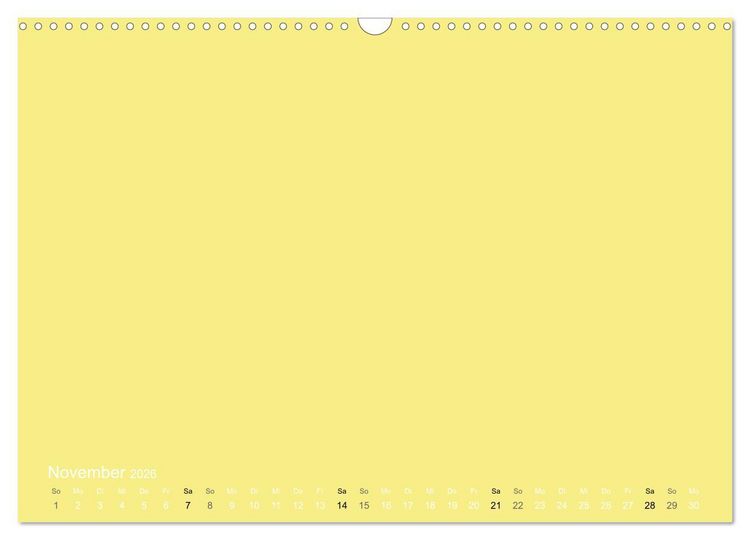 Produktbild: Bastelkalender - Gelb (Wandkalender 2026 DIN A3 quer), CALVENDO Monatskalender