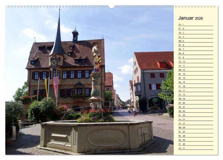 Produktbild: Unterwegs in Bietigheim-Bissingen (Wandkalender 2026 DIN A2 quer), CALVENDO Monatskalender