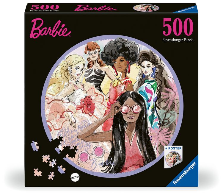 Produktbild: Erwachsenenpuzzle 500 Teile - Barbie - Globale Stil-Ikone seit 1959