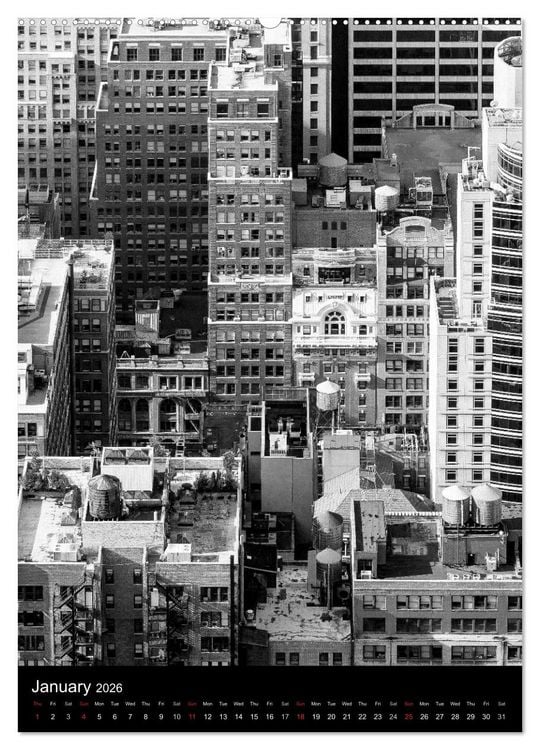 Produktbild: New York City (High Quality Premium Wall Calendar 2026 DIN A2 portrait),CALVENDO 12 Month Wall Calendar