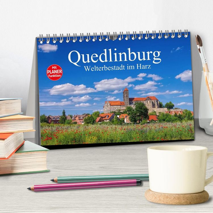 Produktbild: Quedlinburg - Welterbestadt im Harz (Tischkalender 2026 DIN A5 quer), CALVENDO Monatskalender