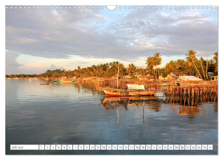 Produktbild: Indonesien pur und sch&ouml;n (Wandkalender 2026 DIN A3 quer), CALVENDO Monatskalender