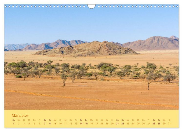Produktbild: Namib Naukluft National Park - Unendliche W&uuml;ste (Wandkalender 2026 DIN A3 quer), CALVENDO Monatskalender