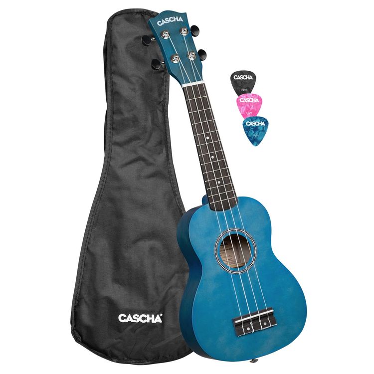 Produktbild: Soprano Ukulele Linden Blue (incl. Bag unpadded, 3 Picks)