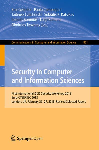 Produktbild: Security in Computer and Information Sciences