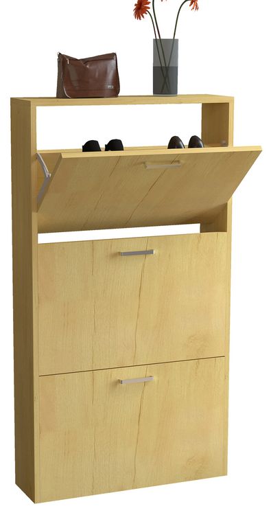 Produktbild: Holz Regal Schuhschrank Schuhkipper Sulos M