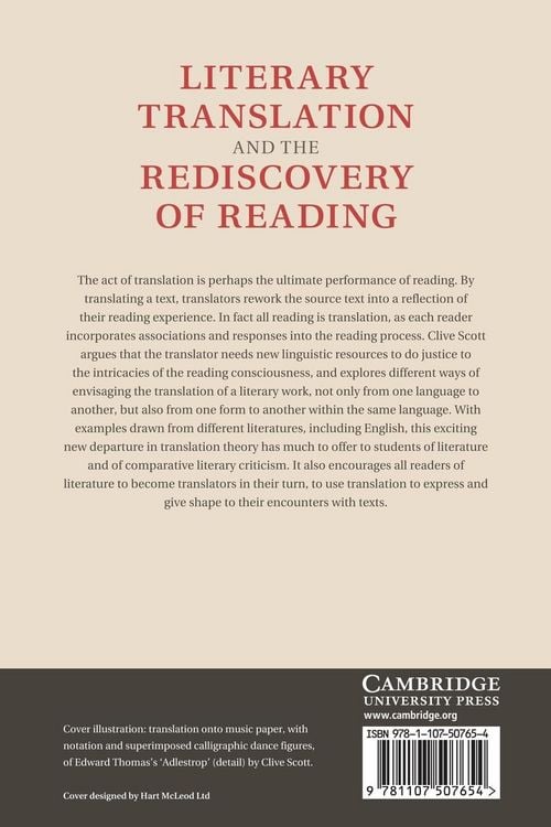 Produktbild: Literary Translation and the Rediscovery of Reading