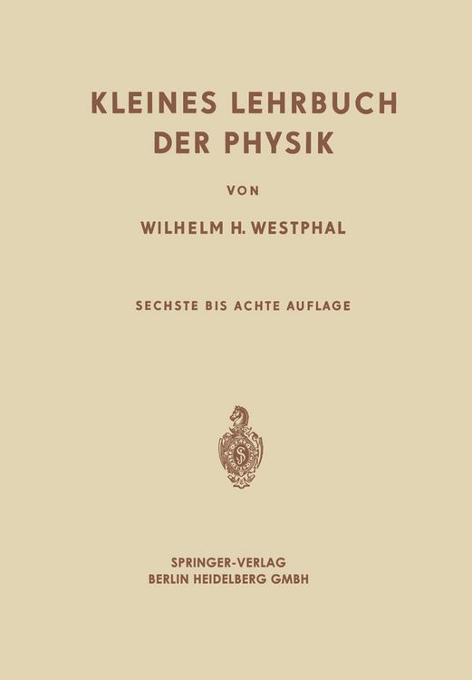 Produktbild: Kleines Lehrbuch der Physik