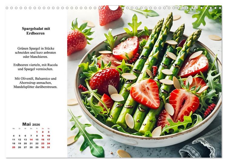 Produktbild: Green Delights - Ein Jahr voller veganer Gen&uuml;sse (Wandkalender 2026 DIN A3 quer), CALVENDO Monatskalender
