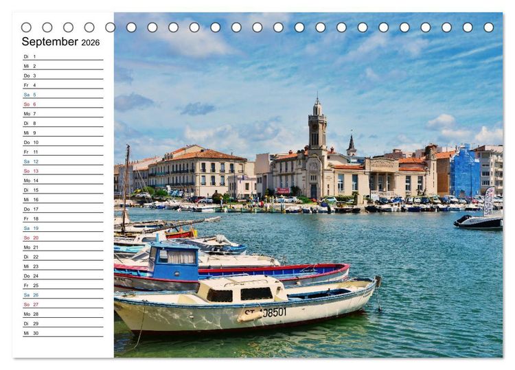 Produktbild: S&egrave;te - Das Venedig des Languedoc (Tischkalender 2026 DIN A5 quer), CALVENDO Monatskalender