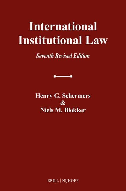 Produktbild: International Institutional Law