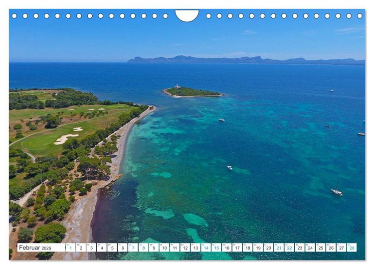 Produktbild: Mediterrane Golfpl&auml;tze - Spanien, Portugal, Mallorca (Wandkalender 2026 DIN A4 quer), CALVENDO Monatskalender