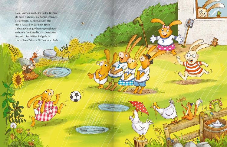 Produktbild: Wenn sieben wilde kleine Hasen dem Nachbarn gleich zu Hilfe rasen