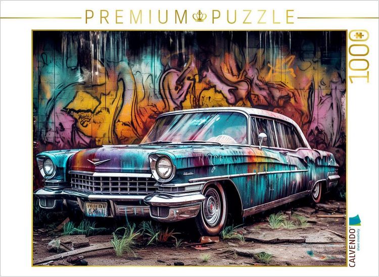 Produktbild: CALVENDO Puzzle Ein Motiv aus dem Kalender Street Art Graffiti | 1000 Teile Lege-Gr&ouml;&szlig;e 64x48cm Foto-Puzzle f&uuml;r gl&uuml;ckliche Stunden