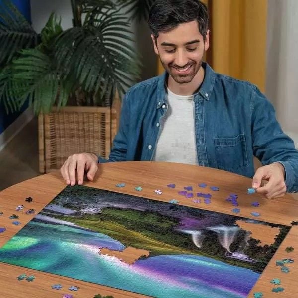 Produktbild: Erwachsenenpuzzle 1000 Teile - Nordlichter &uuml;ber Kirkjufell