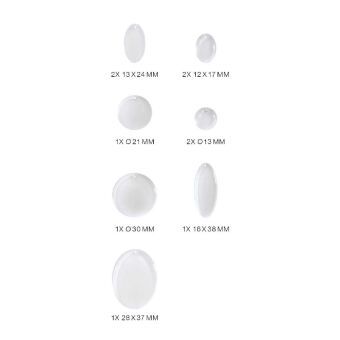 Produktbild: Silikon Gie&szlig;form Anh&auml;nger Rund / Au&szlig;enma&szlig; Silikonform 4 x 21,5 cm