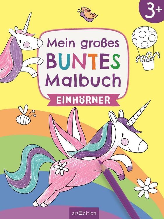 Produktbild: Mein gro&szlig;es buntes Malbuch &ndash; Einh&ouml;rner