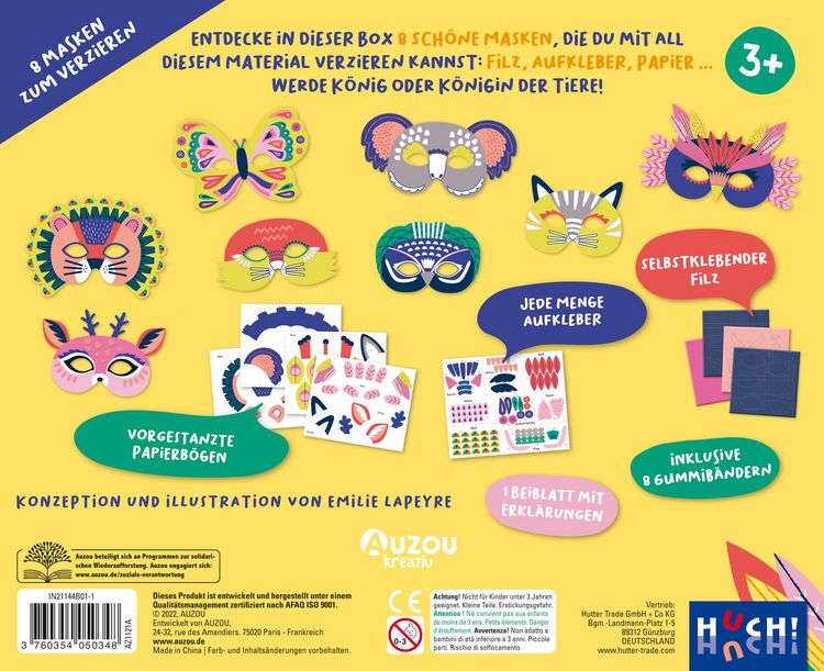 Produktbild: Meine Masken zum Verzieren - Tiere