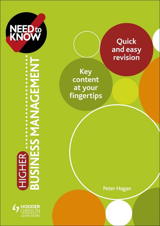 Produktbild: Need to Know: Higher Business Management